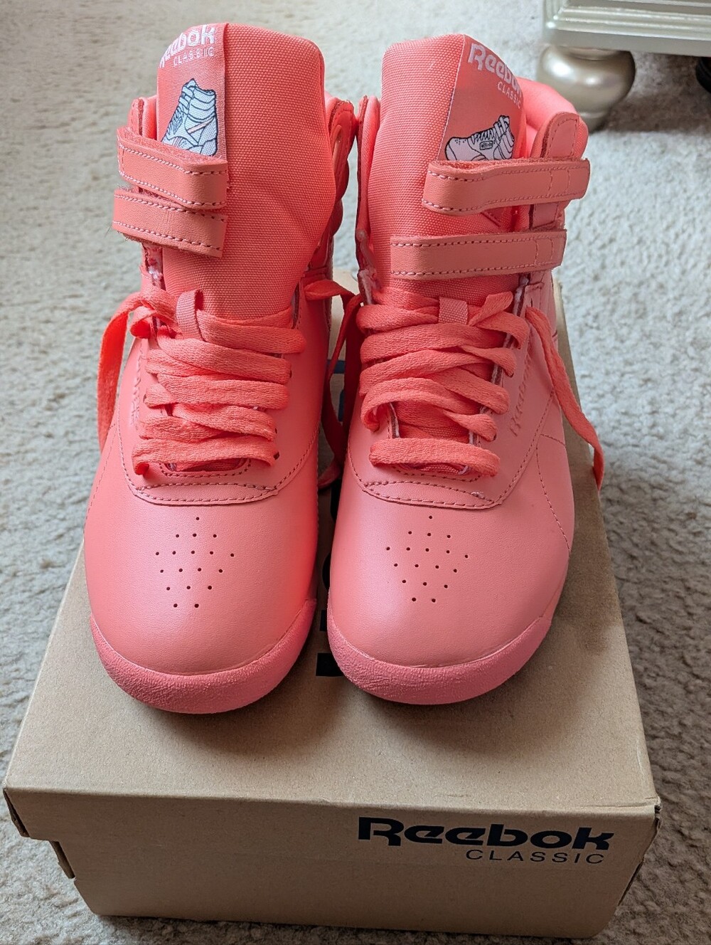 Reebok Coral High-Top Sneakers with Double Strap